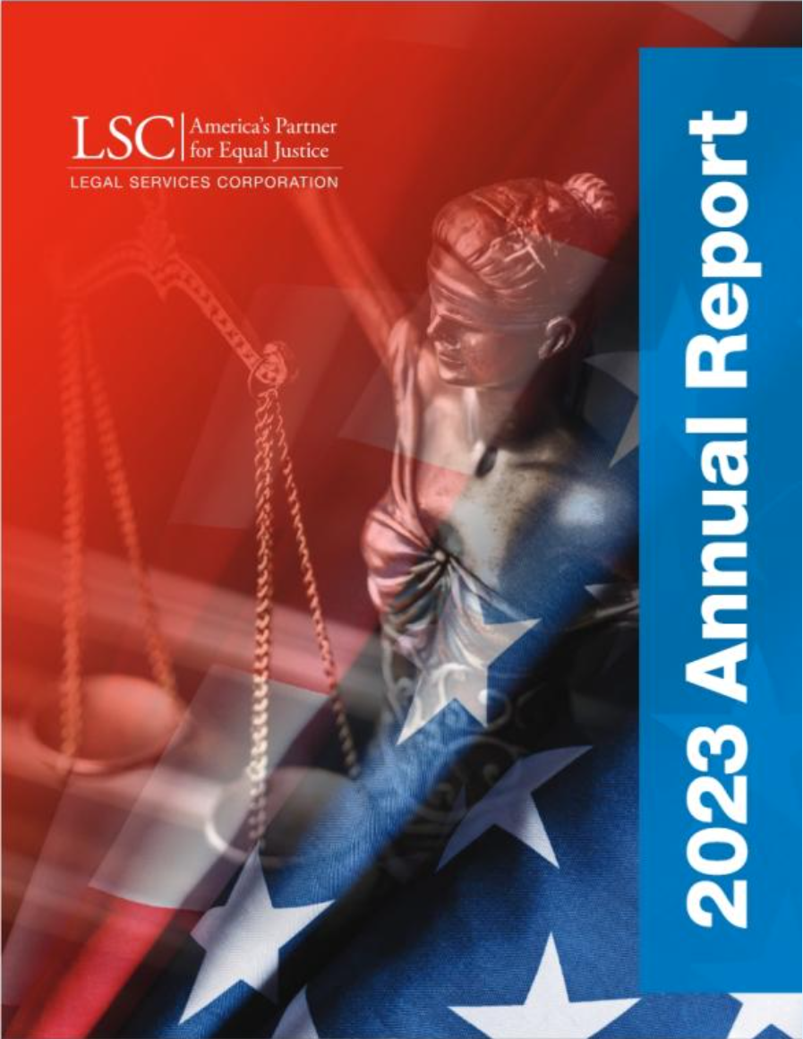 2023 annual report cover featuring institutional imagery